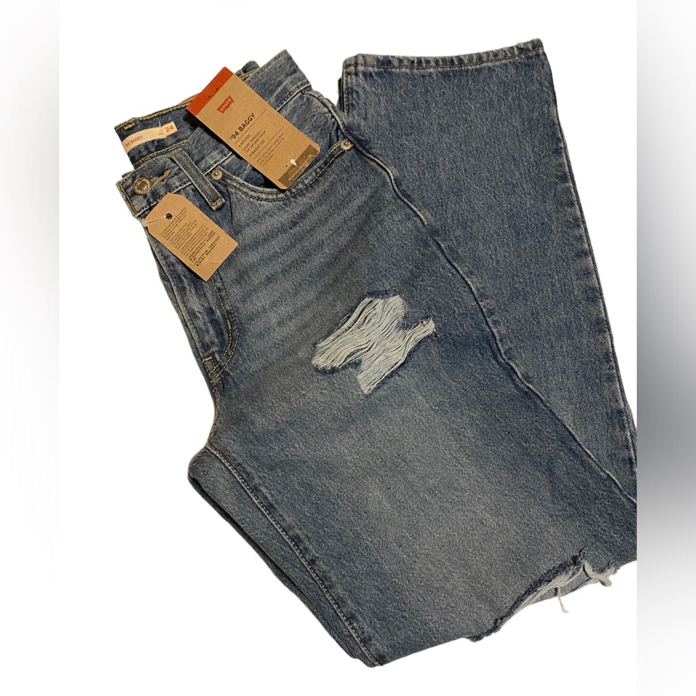Levi's '94 Baggy Distressed Straight Leg Jeans